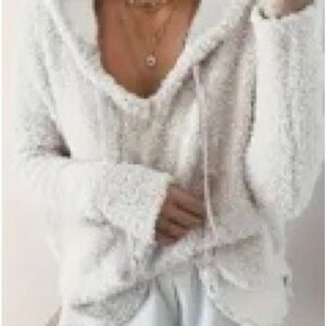 Fuzzy Sweater Hoodie Size Large